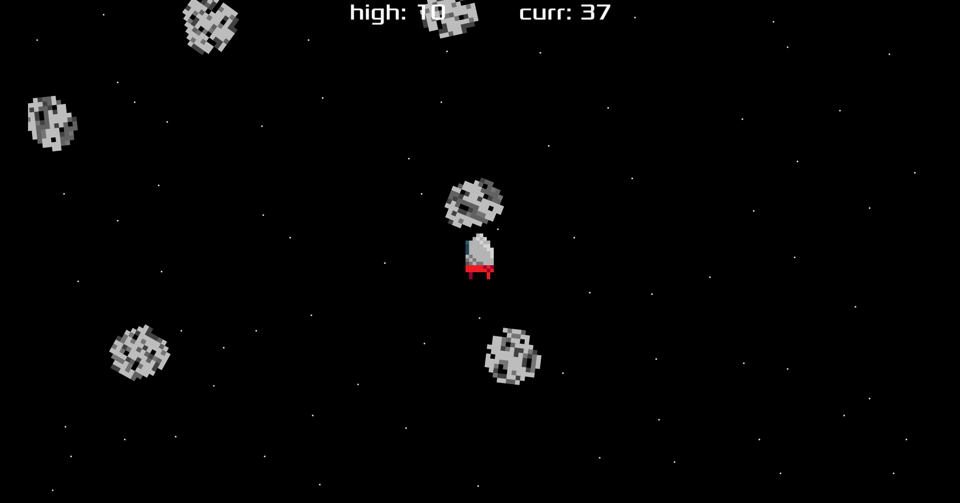 Dodge the Space Rocks Screenshot